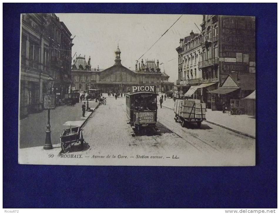 ROUBAIX  Avenue De La Gare   1919 - Roubaix