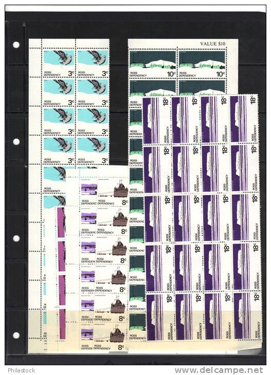 NOUVELLE ZELANDE Terre De ROSS Lot Séries Complétes Tous TTB ** - Used Stamps