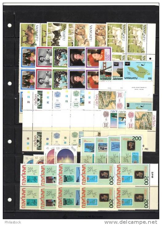 VANUATU Lot Séries Complétes Tous TTB ** - Vanuatu (1980-...)