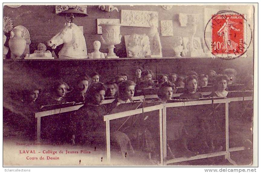 Laval      Collège De Jeunes Filles. Cours De Dessin - Laval