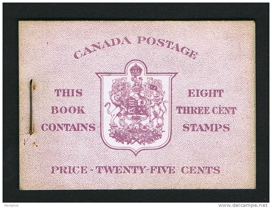 1953  Elizabeth II  Karsh Portrait 3 Cents English Cover Unitrade BK46 - Carnets Complets