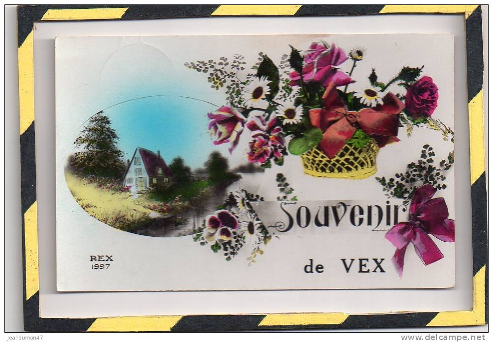 VEX. - . SOUVENIR DE VEX.  CIRCULEE EN 1939 - Vex