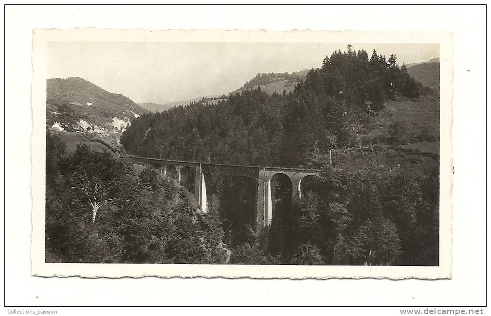 Photo, Le Lioran (15) - Route Du Lioran - Viaduc Sur La Cère - 1938 - Dim : 11 X 6.5 Cm - Lieux