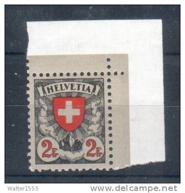 SVIZZERA SWITZERLAND SUISSE SCHWEIZ 1924  CROCE E SCUDO ** MNH UNIF.211 - Neufs