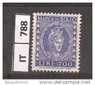 ITALIA, Marche Da Bollo, L. 700 Nuovo Perfetto - Revenue Stamps