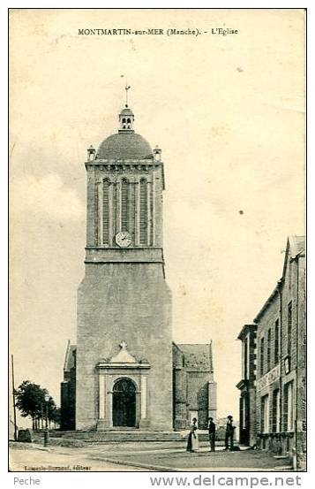 N°22907 -cpa Montmartin Sur Mer -l'église- - Montmartin Sur Mer