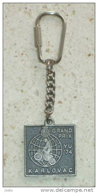 MOTOCROSS GRAND PRIX YUGOSLAVIA  1974. Key-ring * Keyring Porte-clef Moto-cross Motorcycling Motocyclisme Motorcycle - Schlüsselanhänger