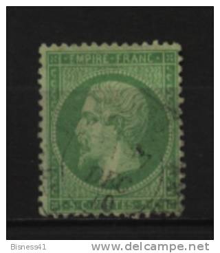 France   N°  20 Oblitéré Cote 12 € Au Quart De Cote - 1862 Napoleon III