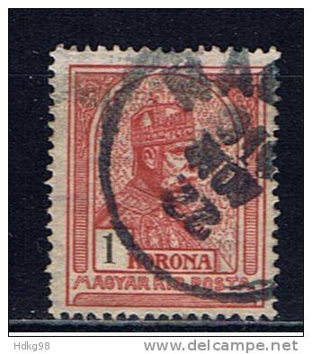 H+ Ungarn 1913 Mi 124 X Königsporträt - Used Stamps