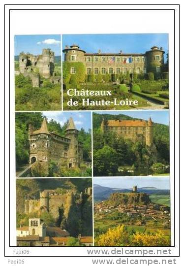 43.-Châteaux De Haute-Loire.Domeyrat, Chavaniac Lafayette, La Rochelambert, Lavoute / Loire, Arlempdes, Polignac - Autres & Non Classés