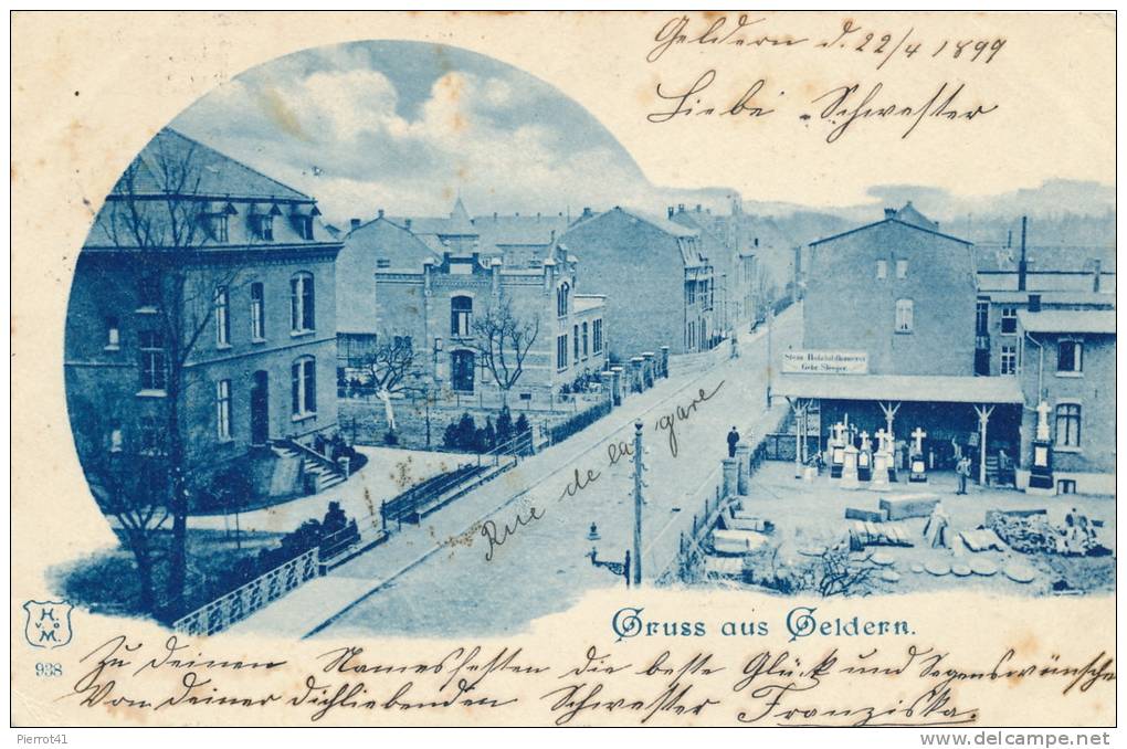 ALLEMAGNE - Gruss Aus GELDERN (1899) - Bahnhofstrasse - Geldern