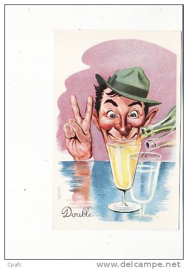 Humour Illustré Par Carrière , Double (alcool) - Carrière, Louis