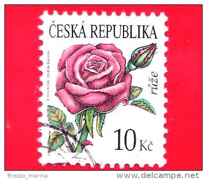 REP. CECA - CESKA - CZECH R. - USATO - 2008 - Fiori - Flowers - Fleurs - 10 - Used Stamps