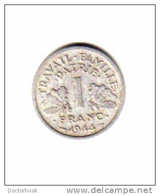 FRANCE    1  FRANC  1944 C  (KM # 902.1) - Other & Unclassified