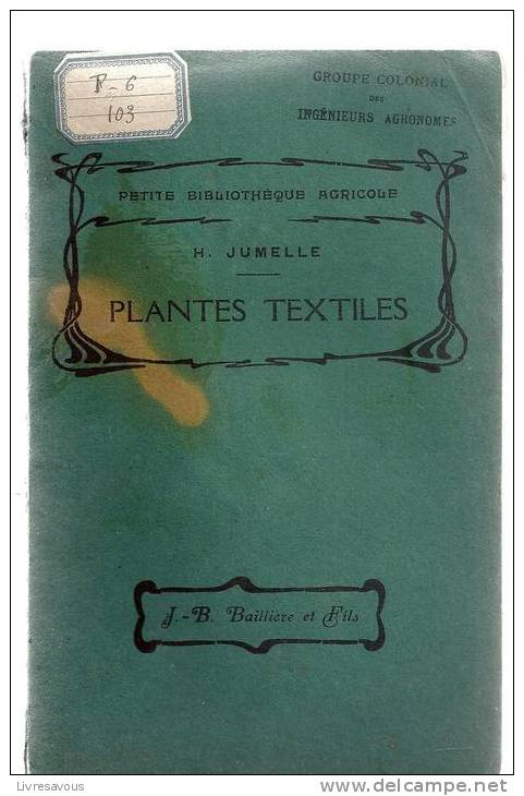 Agriculture Plantes Textiles (cocotier, Phormium, Abaca, ....) D´Henry Jumelle De La Petite Bibliothèque Agricole 1915 - Giardinaggio