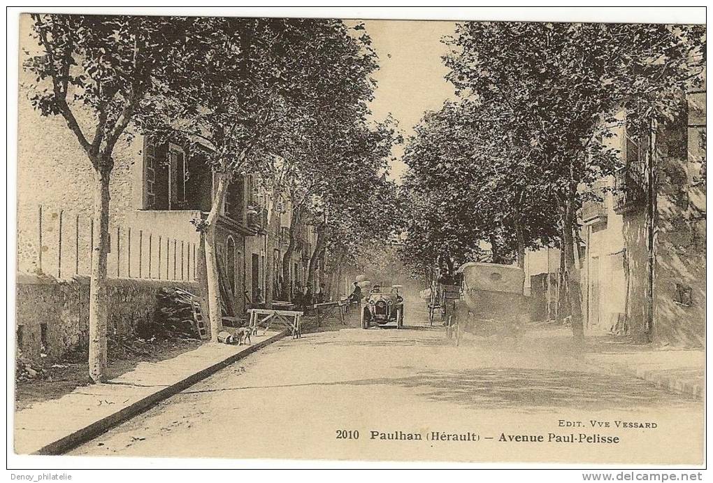 34/ PAULHAN - Avenue Paul Pelisse - Edition Vessard N 2010 (voiture) - Paulhan