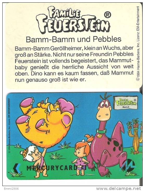 Telefonkarten / Familie Feuerstein Motive 5  NEU ( TK Großbritanien ) - BD