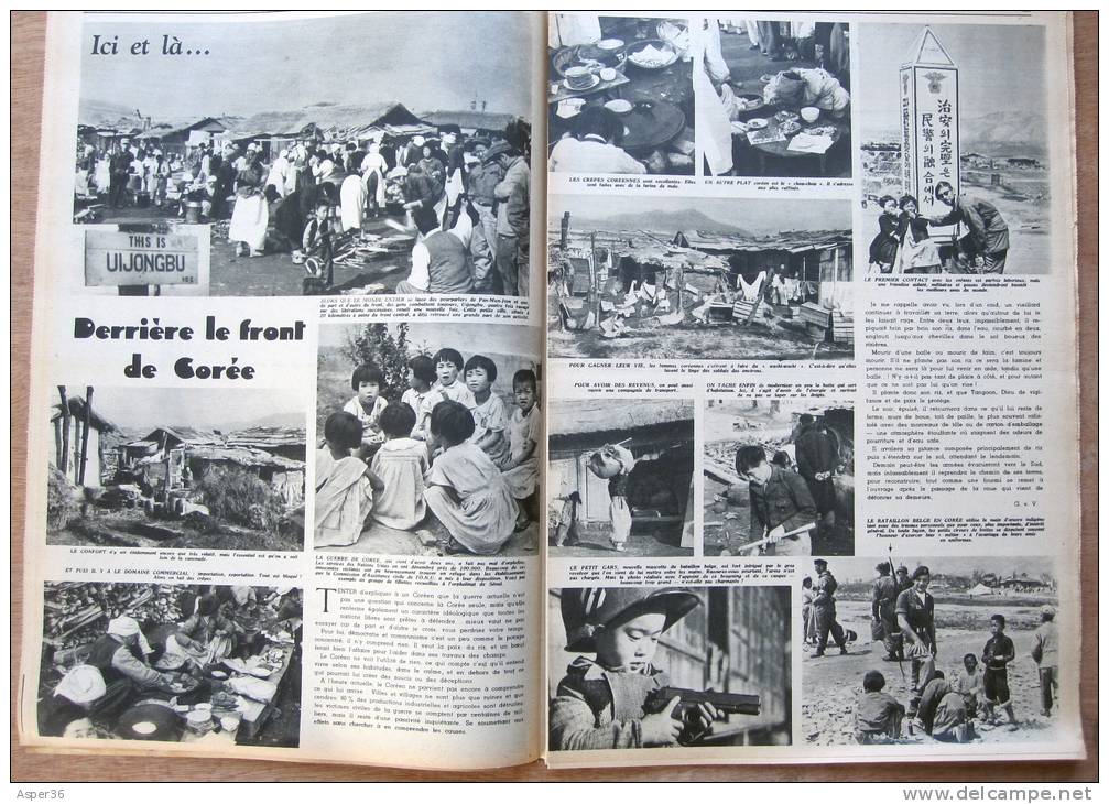 Magazine Avec Articles "Liége Capitale Du Plan Schuman ?, La Corée" 1952 - Verzamelingen