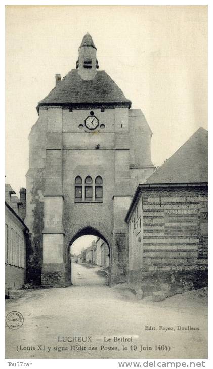 LUCHEUX - SOMME  (80) - PEU COURANTE CPA. - Lucheux