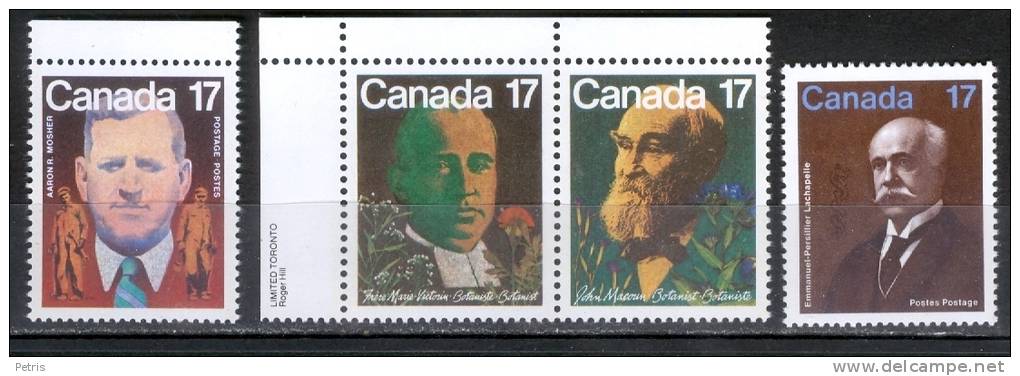 Canada Famous People MNH** - Lot. 981 - Enveloppes Commémoratives
