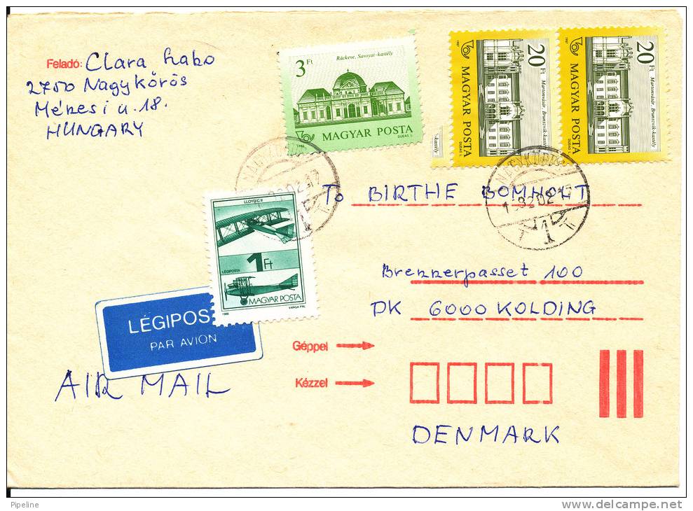 Hungary Cover Sent Air Mail To Denmark 17-2-1982 - Brieven En Documenten
