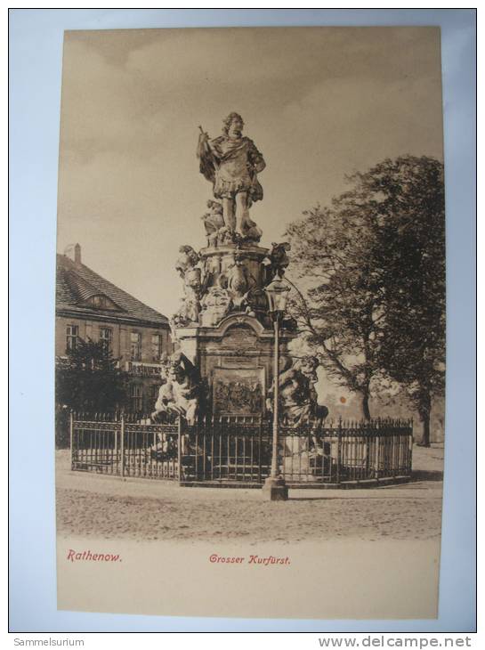 (1/2/2) AK Rathenow "Grosse Kurfürst" - Rathenow