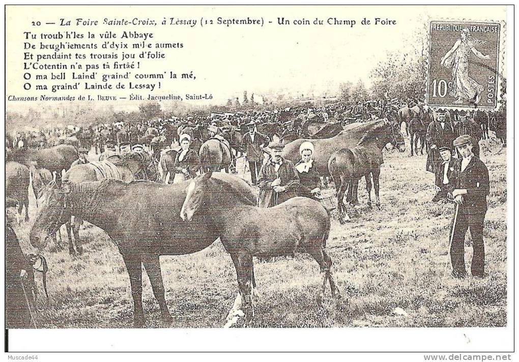 REPRODUCTION CPA - LA FOIRE SAINTE CROIX A LESSAY - Autres & Non Classés