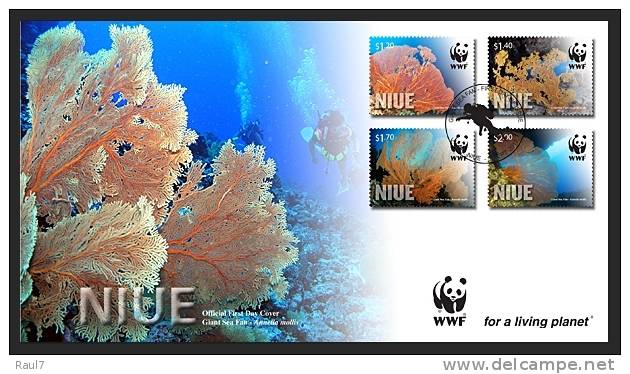 NIUE -2012 - Faune Marine, Coraux WWF -  FDC - Niue