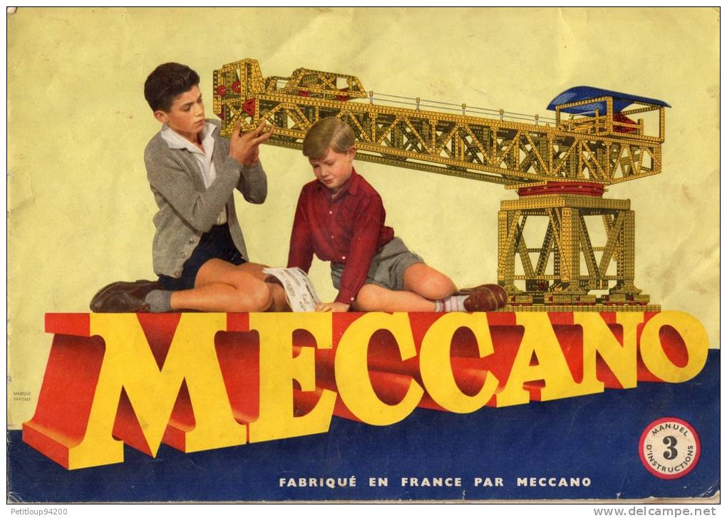 CATALOGUE MECCANO Boite No 3 - Meccano