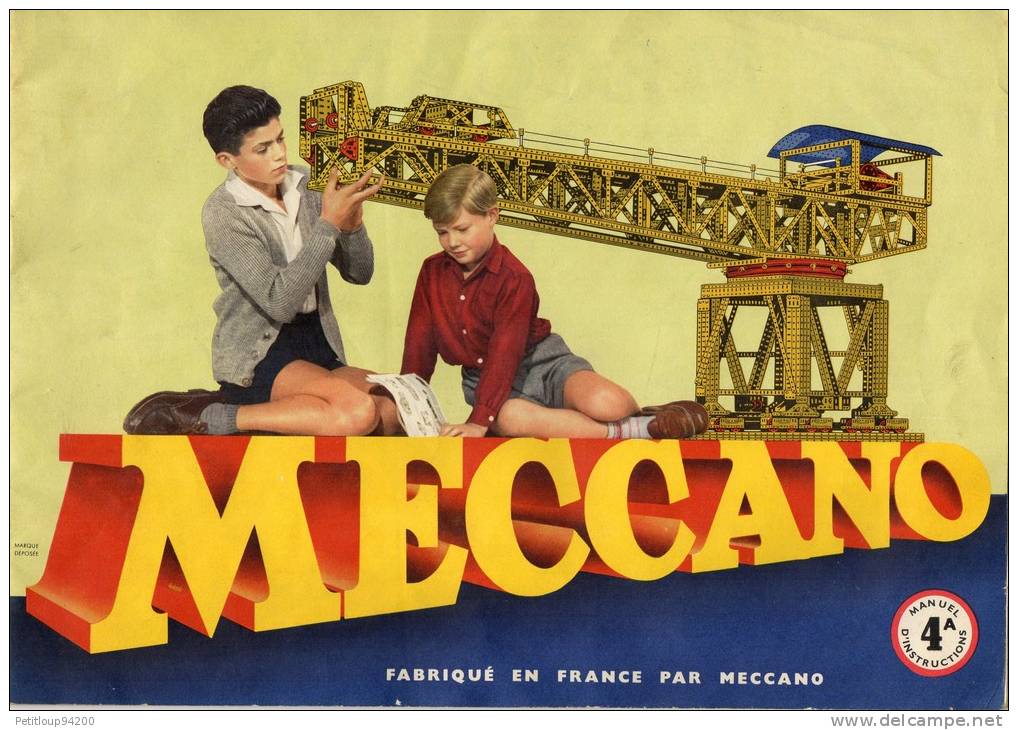 CATALOGUE MECCANO  Boite No 4 A - Meccano