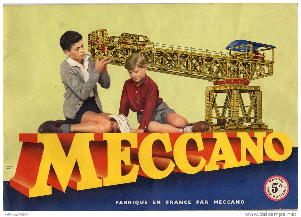 CATALOGUE MECCANO   Boite No 5A - Meccano