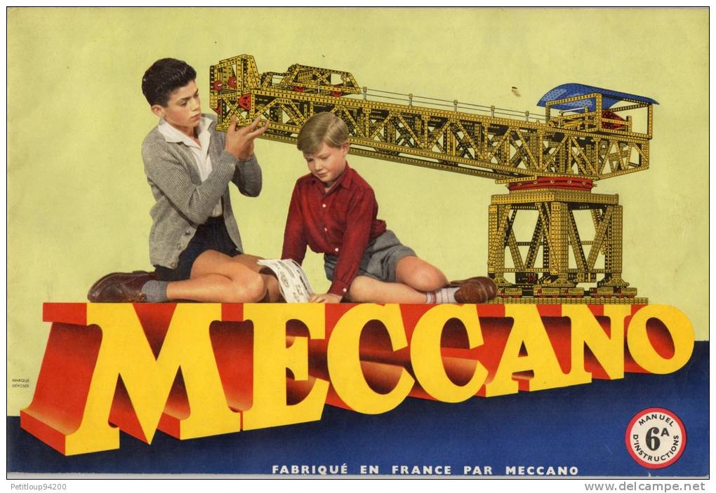 CATALOGUE MECCANO   Boite No 6A - Meccano