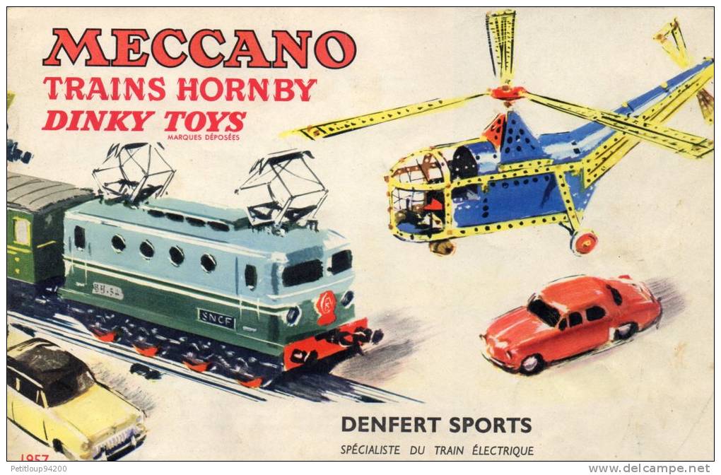 CATALOGUE  MECCANO-TRAINS HORBY-DINKY TOYS  Denfert Sports - Meccano