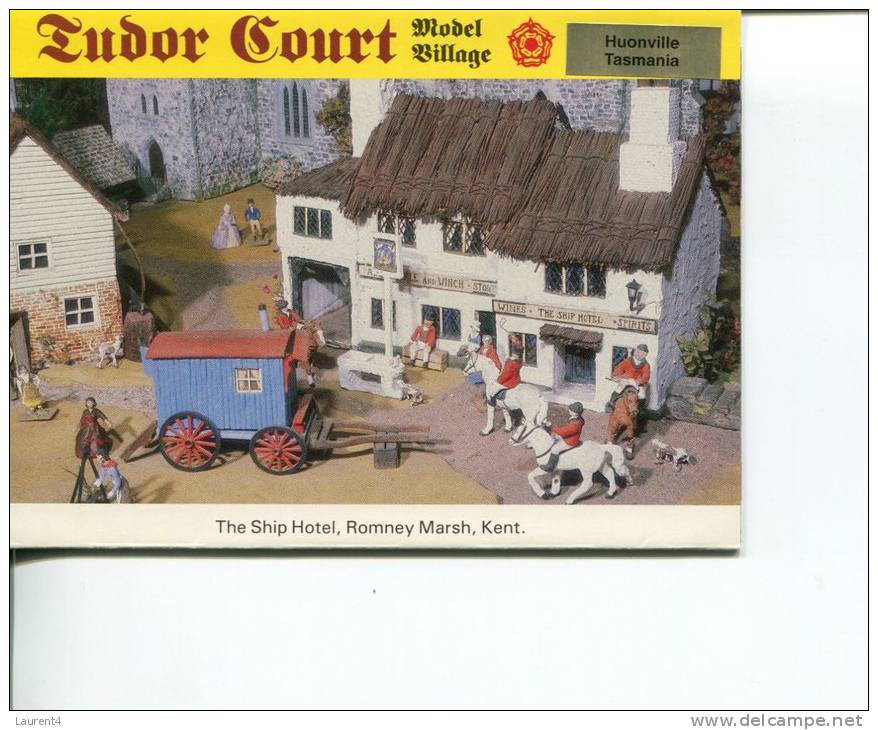 (502) Australian Folder Postcard - Livret De Carte D´Australie - Tasmania - Tudor Court - Hobart