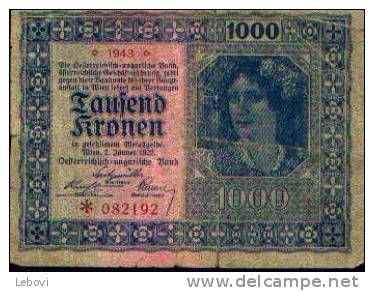 Autriche - Hongrie - 1000 Couronnes 1922 - Austria