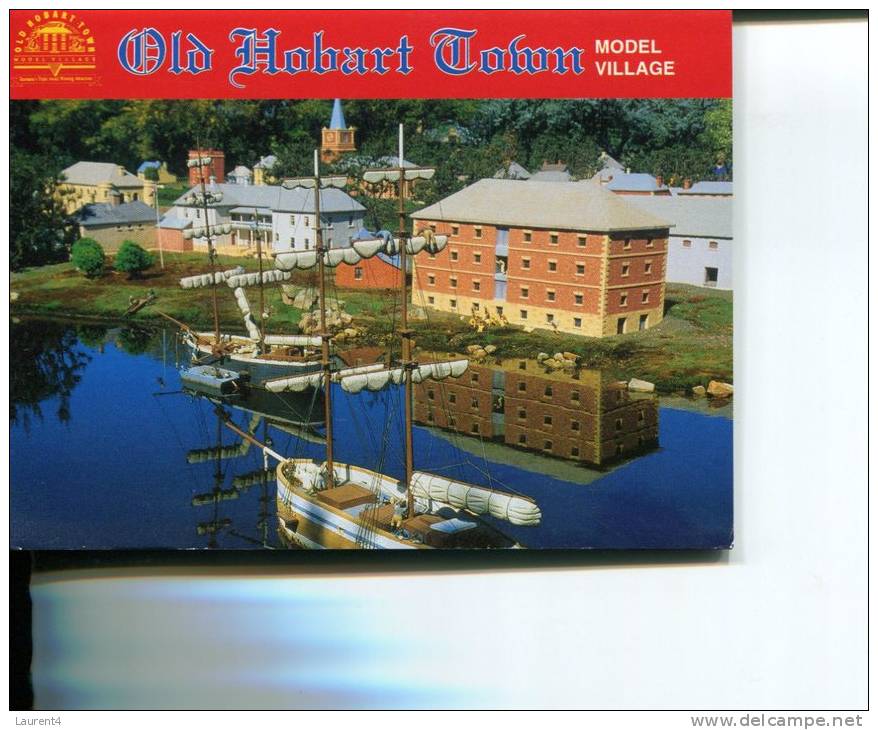(502) Australian Folder Postcard - Livret De Carte D'Australie - Old Hobart Town - Hobart