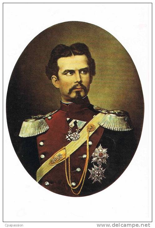 LUDWIG II Mit Ordensgeschmûckter Brust - LOUIS II  - Photo AKG Berlin-PAYPAL FREE - Familles Royales