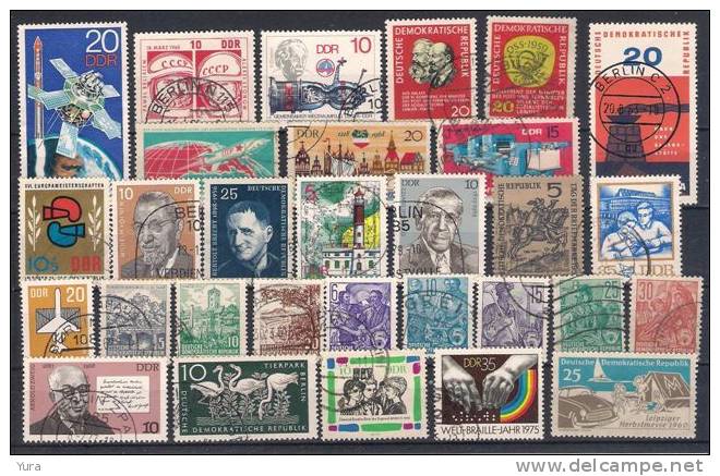 Lot 35 Germany Democratic  Republic Small Collection 100+ Without Dublicates  4 Scans - Colecciones