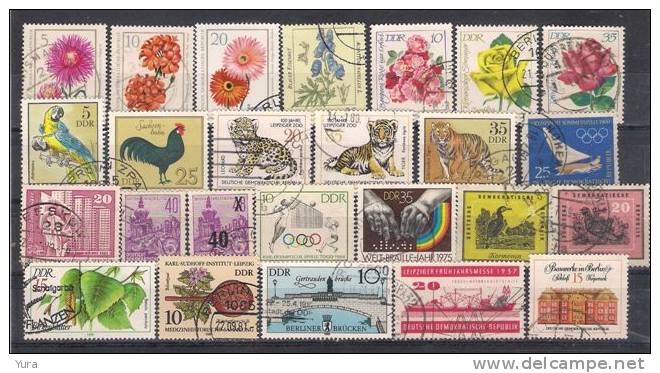 Lot 35 Germany Democratic  Republic Small Collection 100+ Without Dublicates  4 Scans - Colecciones