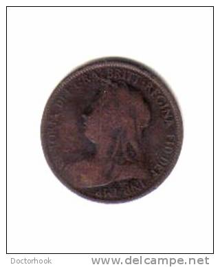 GREAT BRITAIN    1/2  PENNY  1900  (KM # 789) - C. 1/2 Penny