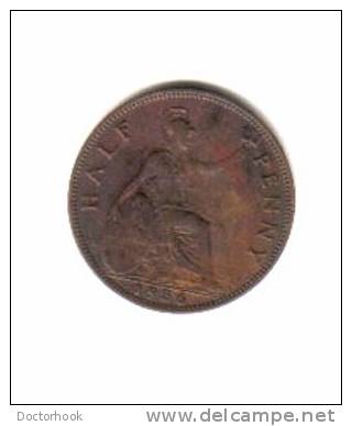 GREAT BRITAIN    1/2  PENNY  1936  (KM # 837) - C. 1/2 Penny