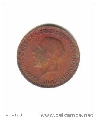 GREAT BRITAIN    1/2  PENNY  1936  (KM # 837) - C. 1/2 Penny