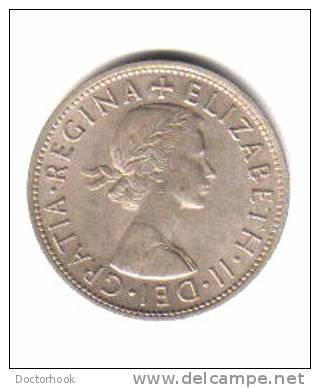 GREAT BRITAIN    1/2  CROWN  1962  (KM # 907) - K. 1/2 Crown