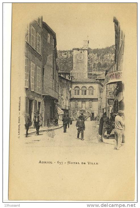 Carte Postale Ancienne Auriol - Hôtel De Ville - Mairie - Auriol