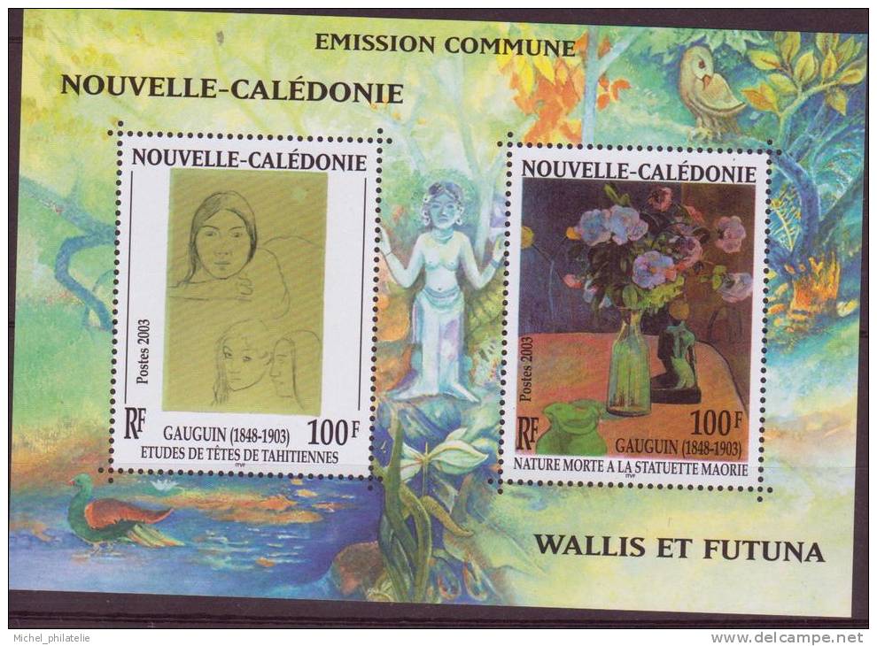 Nouvelle-Caledonie N° 28 ** BLOC FEUILLET  Neuf Sans Charniere   Centenaire De La Mort De Gaudin - Blocks & Kleinbögen