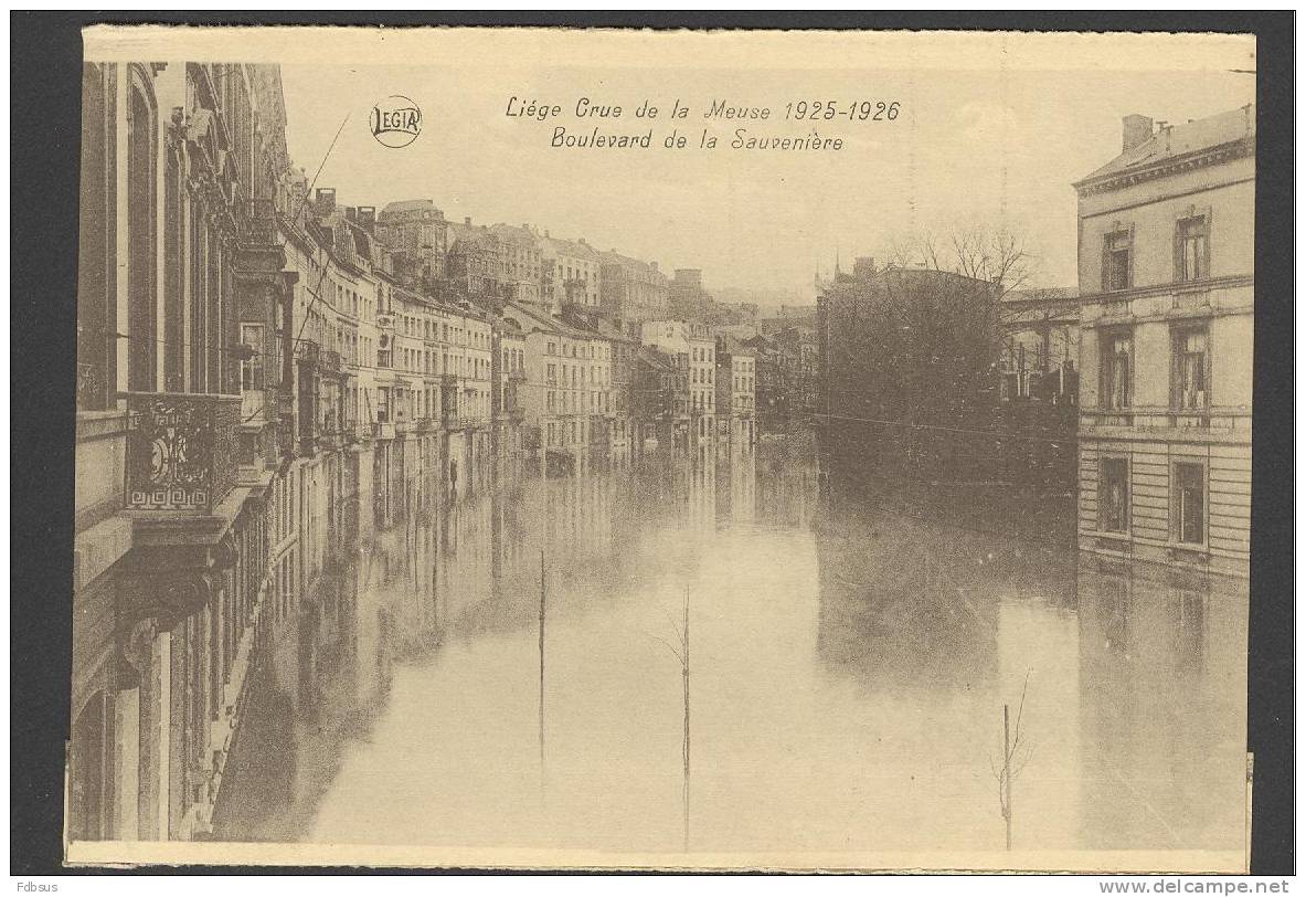 BOULEVARD DE LA SAUVENIERE - LIEGE - LUIK - LUTTICH CRUE DE LA MEUSE 1925-1926 - Luik