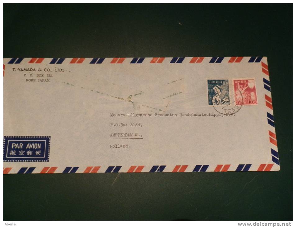 29/900/S     LETTRE  JAPON TO HOLLAND - Covers & Documents