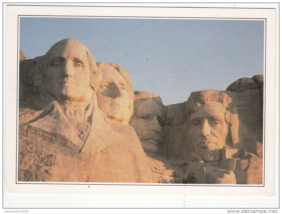 BR25494 Mount Rushmore Heads Of Four Presidents   2 Scans - Mount Rushmore