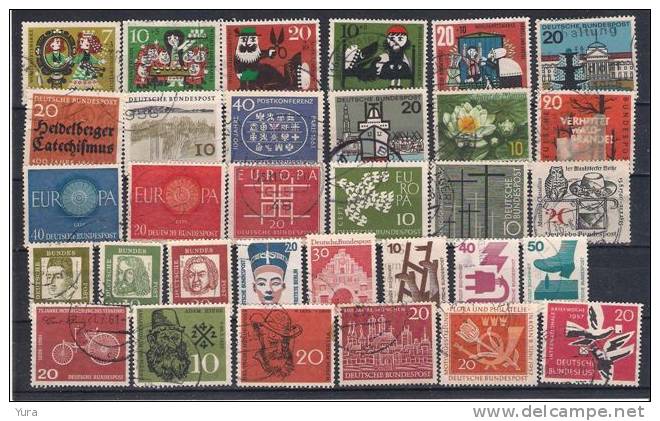 GERMANY   FEDERAL REPUBLIC Small Collection  5 Scans 149 Different Without Dublicates - Colecciones