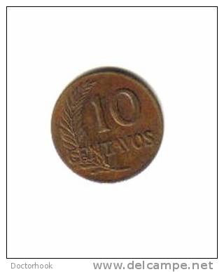 PERU    10  CENTAVOS  1957  (KM # 224.2) - Peru